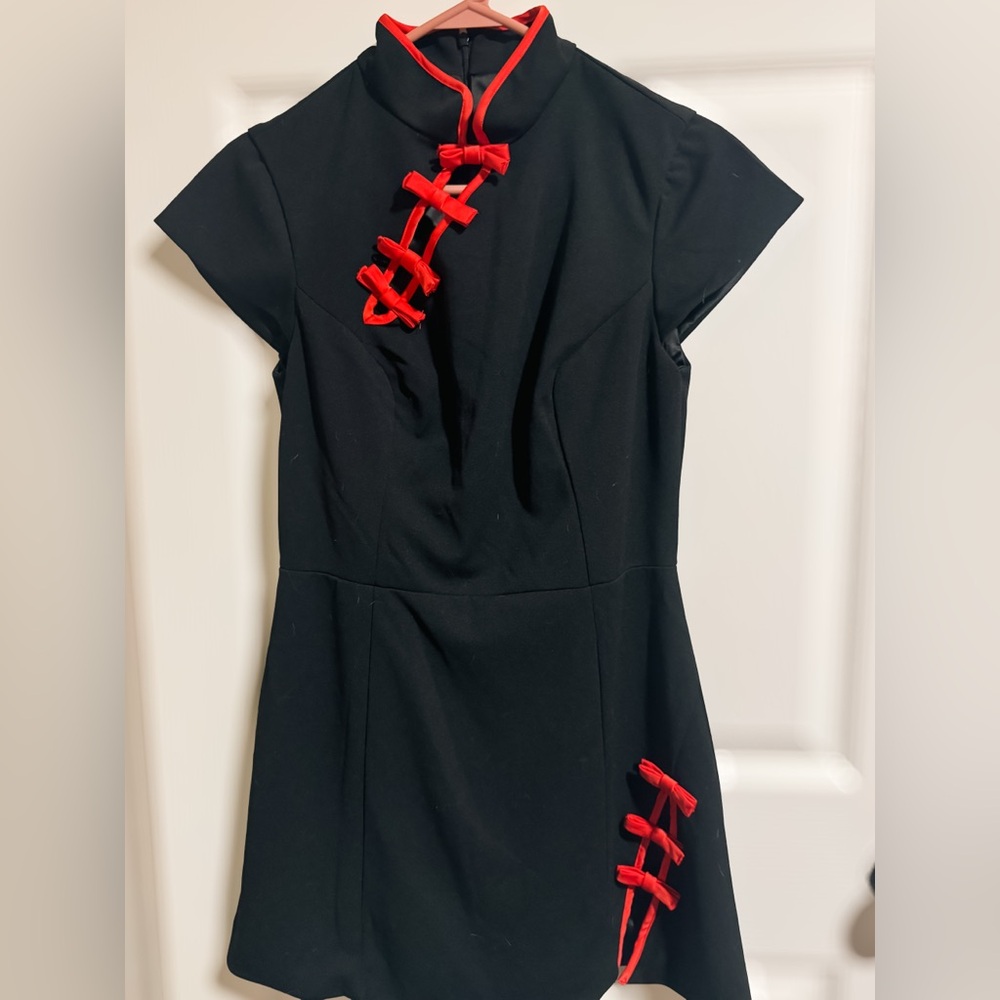 Showpo Black and Red Mini Dress